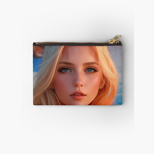 Item preview, beautiful and feminine blonde woman face summer style designed and sold by Carlos Gudino.