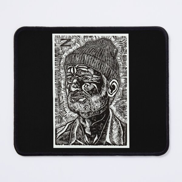 Item preview, Steve Zissou Linocut designed and sold by hodgepodgehoney.