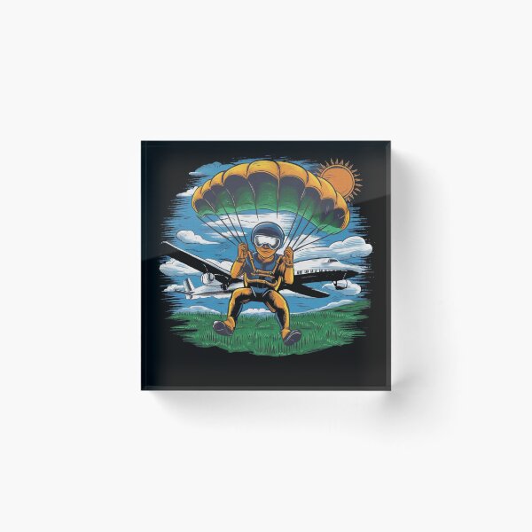 Aperçu de l'œuvre Saut en parachute, parachutiste créée et vendue par desinganddecor.