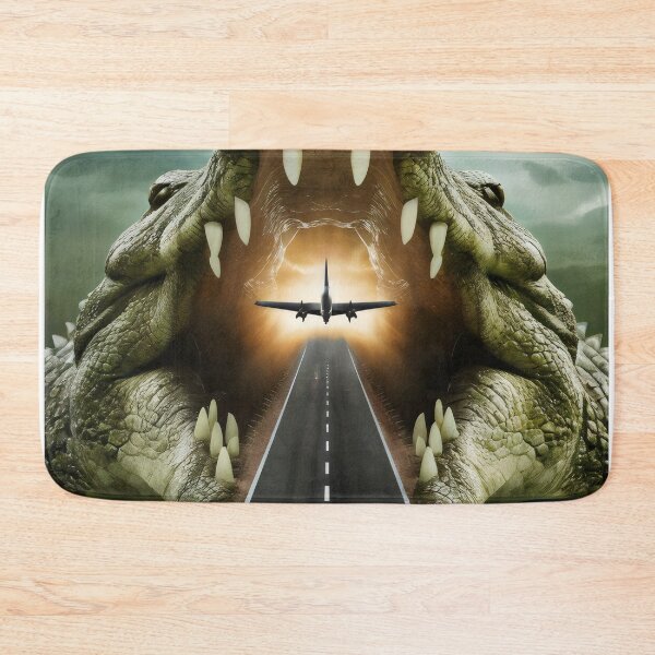 Item preview, Airport with a crocodile. designed and sold by MyHappyArtShop.