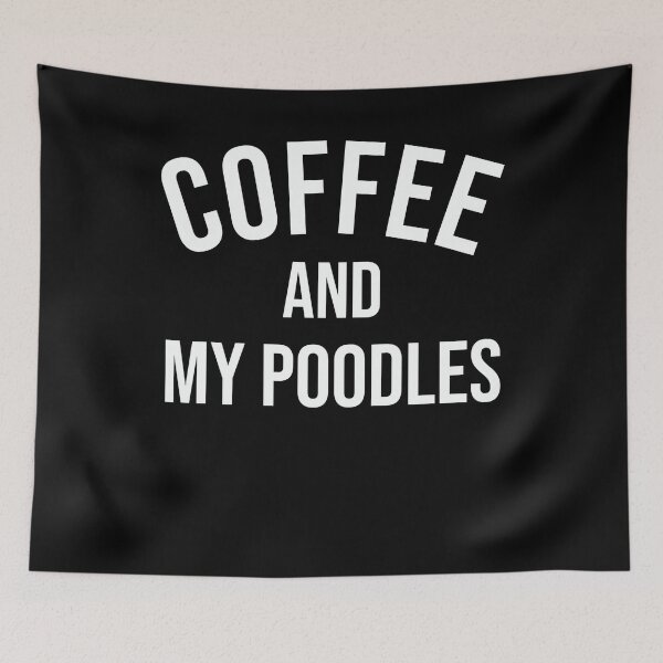 Item preview, Café y mis caniches, amante del café y los perros caniche designed and sold by VinsendDraconi.