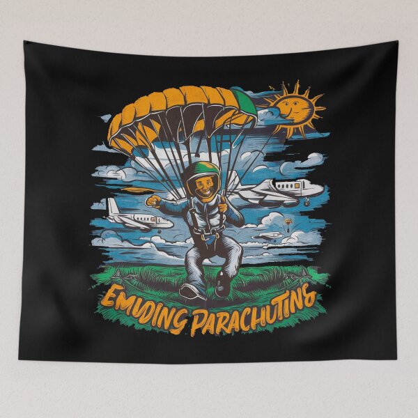 Item preview, Parachute jump, skydiver designed and sold by desinganddecor.