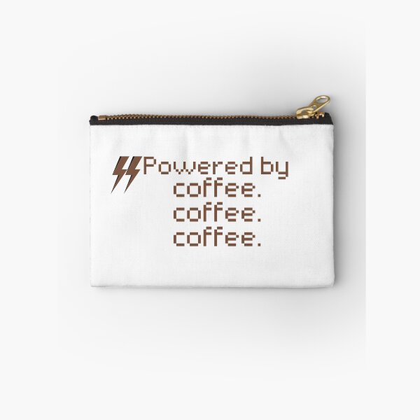 Item preview, Powered by coffee I Funny Quotes iPhone Case Phone Case designed and sold by Sshmorr.