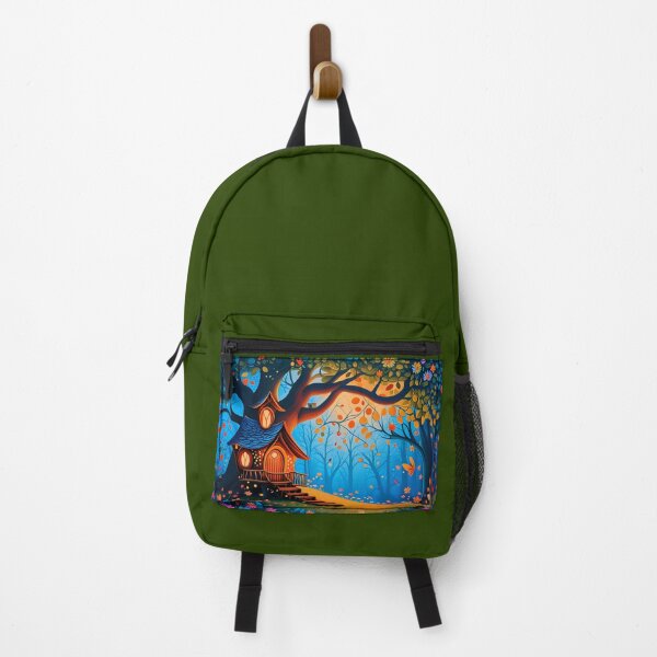 Item preview, It is Nighttime and the Guardian of the Enchanted Forest Realm is Already Asleep. - Naive Art designed and sold by Second Draft Visuals.