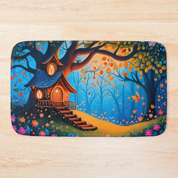 Item preview, It is Nighttime and the Guardian of the Enchanted Forest Realm is Already Asleep. - Naive Art designed and sold by Second Draft Visuals.