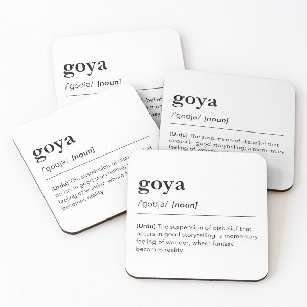 Item preview, Goya definition, urdu word dictionary for writer, author or book nerds, black text designed and sold by lagunaklein.