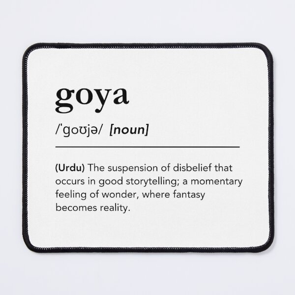 Item preview, Goya definition, urdu word dictionary for writer, author or book nerds, black text designed and sold by lagunaklein.