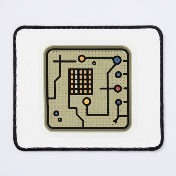 Item preview, Schematic Motherboard Circuit Line Art designed and sold by NiftyWrx.