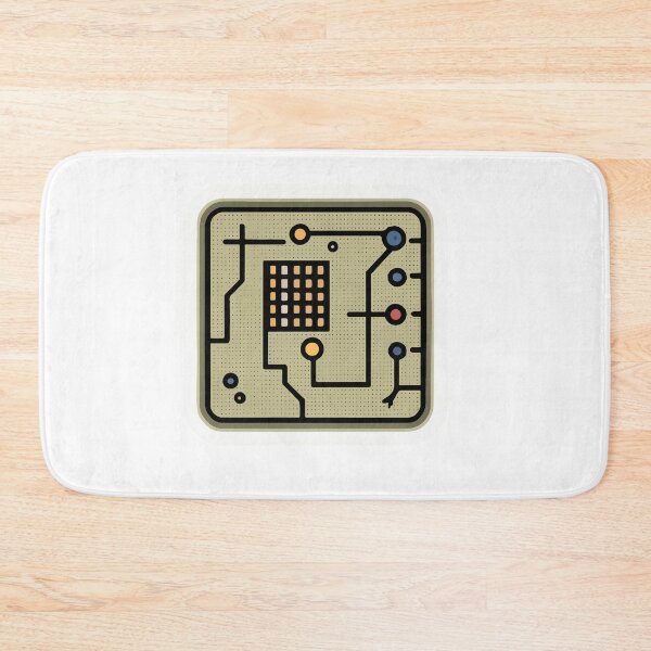 Item preview, Schematic Motherboard Circuit Line Art designed and sold by NiftyWrx.