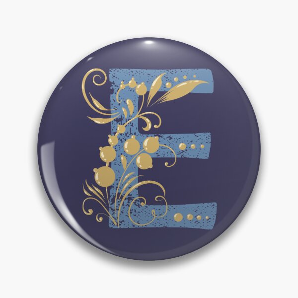 Item preview, E - Vintage Floral Initial Letter designed and sold by Deepness2023.