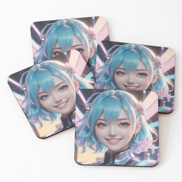 Item preview, Blue Hair and a Cheerful Expression designed and sold by masabo.