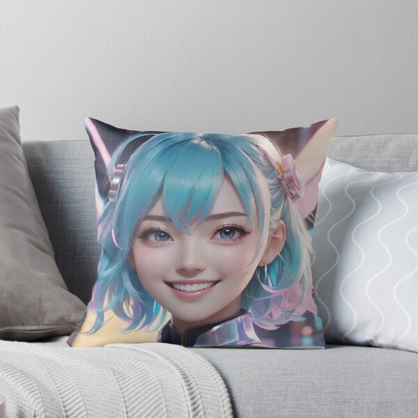 Item preview, Blue Hair and a Cheerful Expression designed and sold by masabo.
