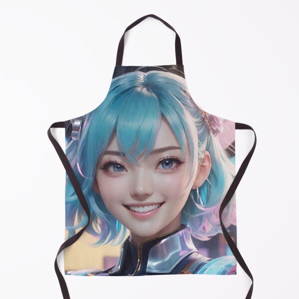 Item preview, Blue Hair and a Cheerful Expression designed and sold by masabo.