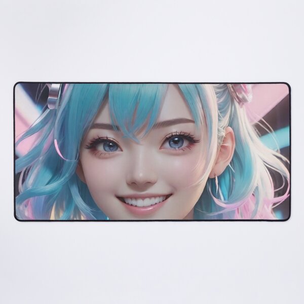 Item preview, Blue Hair and a Cheerful Expression designed and sold by masabo.