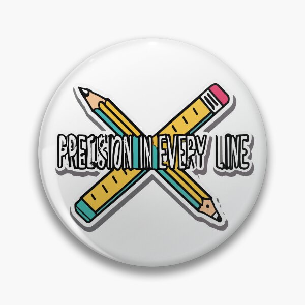 Item preview, Precision in Every Line – Pencil & Ruler Crossed designed and sold by NiftyWrx.