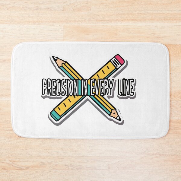Item preview, Precision in Every Line – Pencil & Ruler Crossed designed and sold by NiftyWrx.
