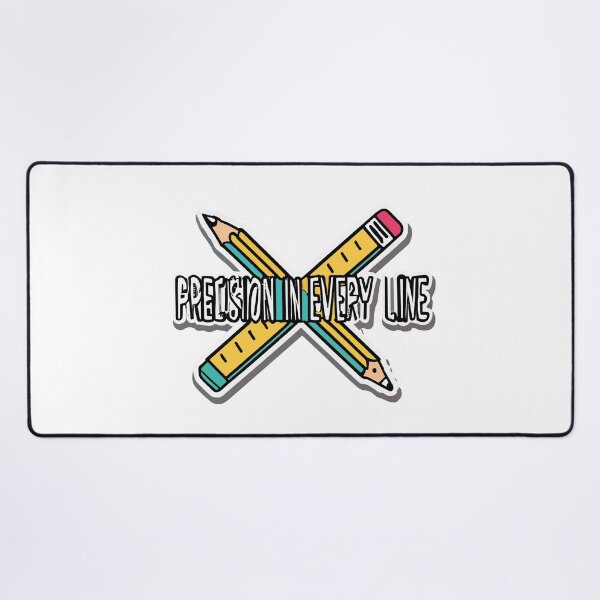 Item preview, Precision in Every Line – Pencil & Ruler Crossed designed and sold by NiftyWrx.