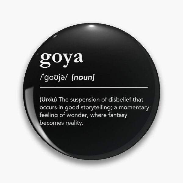 Item preview, Goya definition, urdu word dictionary for writer, author or book nerds, white text designed and sold by lagunaklein.