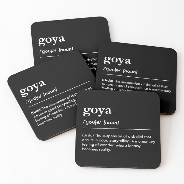 Item preview, Goya definition, urdu word dictionary for writer, author or book nerds, white text designed and sold by lagunaklein.