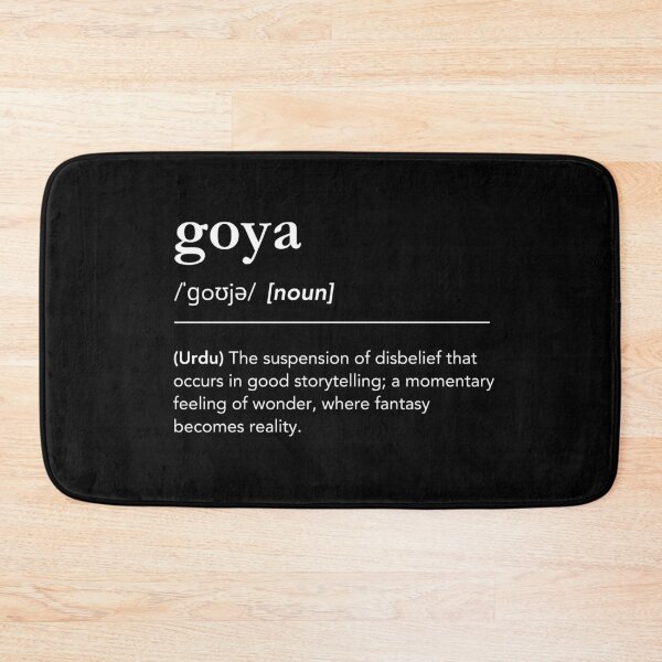 Item preview, Goya definition, urdu word dictionary for writer, author or book nerds, white text designed and sold by lagunaklein.