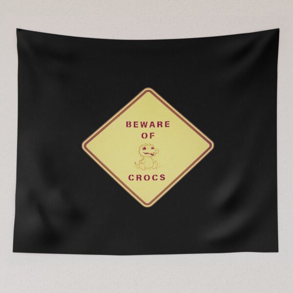 Item preview, Beware of crocs road sign designed and sold by creativerooney.