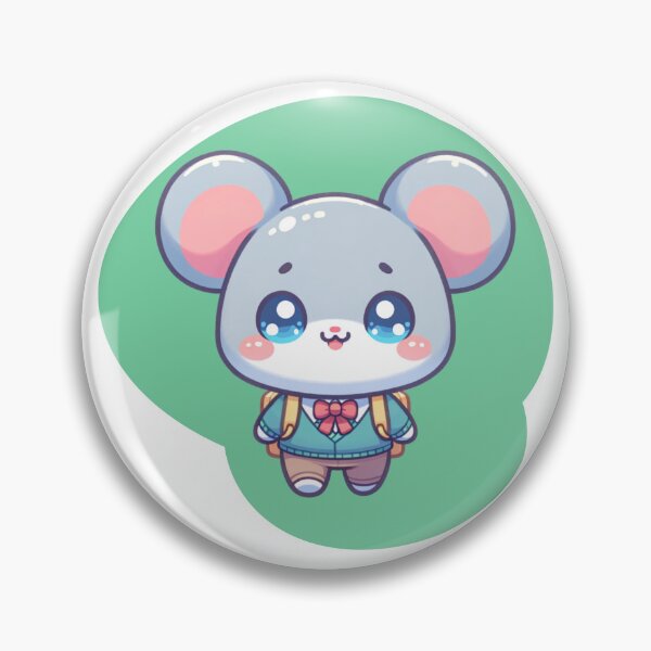 Item preview, Kawaii School Mouse 2 designed and sold by BassHeadMomma.