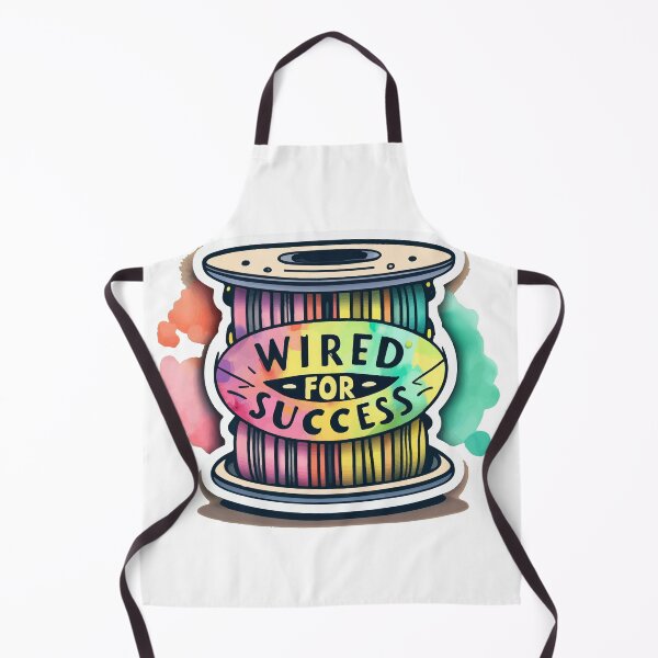 Item preview, Wired for Success - Colorful Watercolor Wire Spool designed and sold by NiftyWrx.