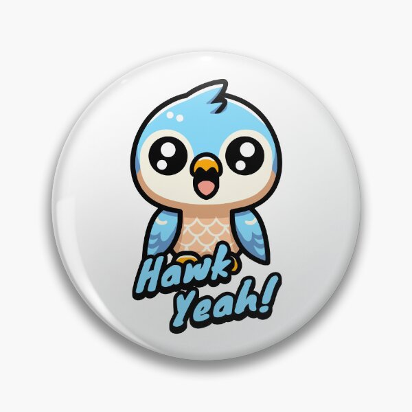 Item preview, Hawk Yeah! Cute Hawk Pun designed and sold by PMCreative.