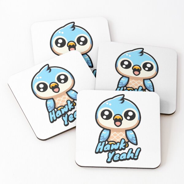 Item preview, Hawk Yeah! Cute Hawk Pun designed and sold by PMCreative.