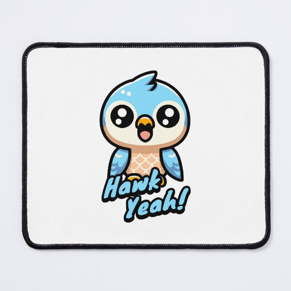 Item preview, Hawk Yeah! Cute Hawk Pun designed and sold by PMCreative.
