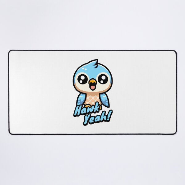 Item preview, Hawk Yeah! Cute Hawk Pun designed and sold by PMCreative.