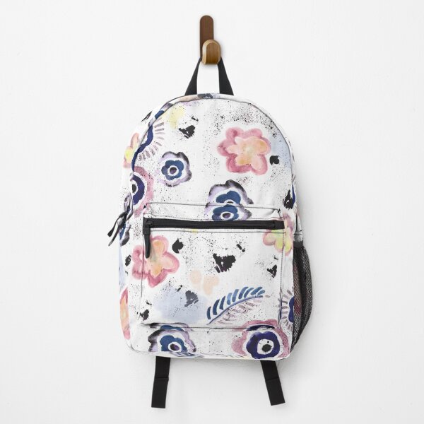 Item preview, Navy and Pink Water Color Floral  designed and sold by Sharon Schwalbe.