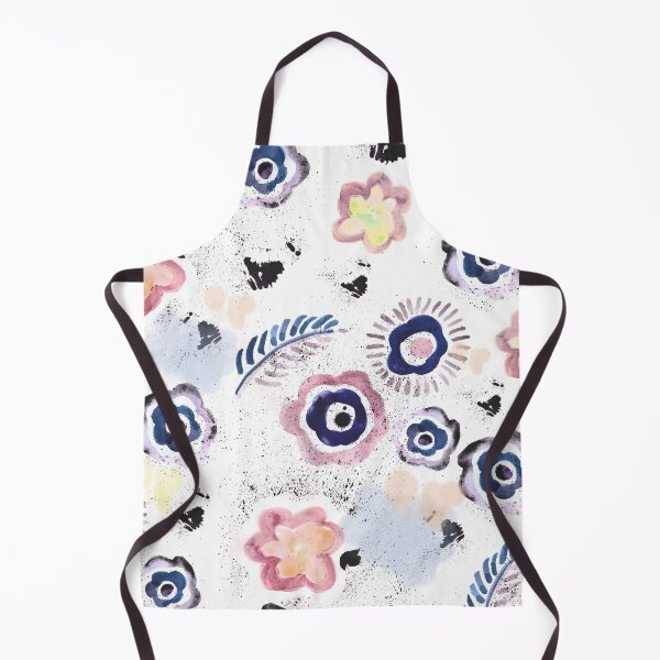 Item preview, Navy and Pink Water Color Floral  designed and sold by Sharon Schwalbe.