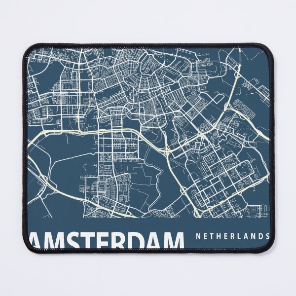Item preview, Amsterdam Blueprint City Map designed and sold by Peek-Designs.