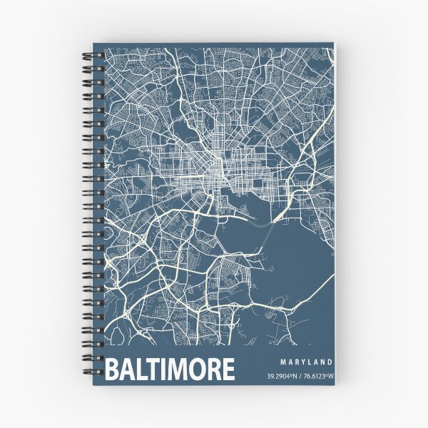 Item preview, Baltimore Blueprint City Map designed and sold by Peek-Designs.