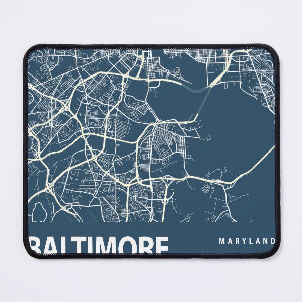 Item preview, Baltimore Blueprint City Map designed and sold by Peek-Designs.