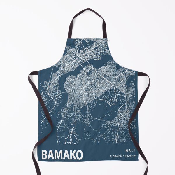Item preview, Bamako Blueprint City Map designed and sold by Peek-Designs.
