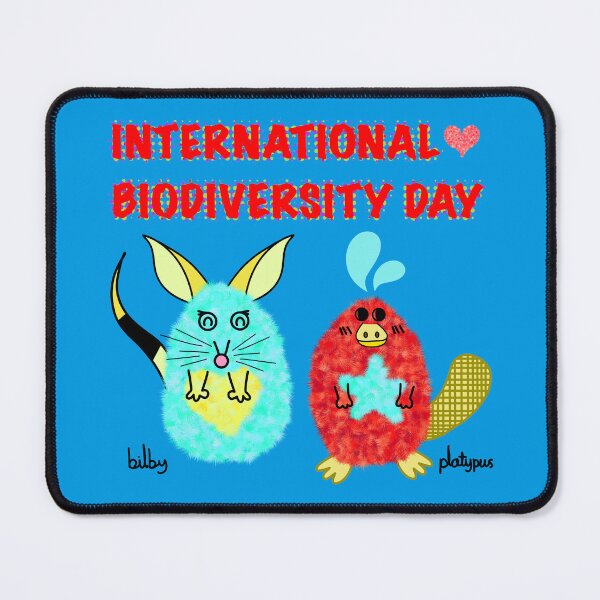 Item preview, International Biodiversity Day Platypus and Bilby designed and sold by chowlet.