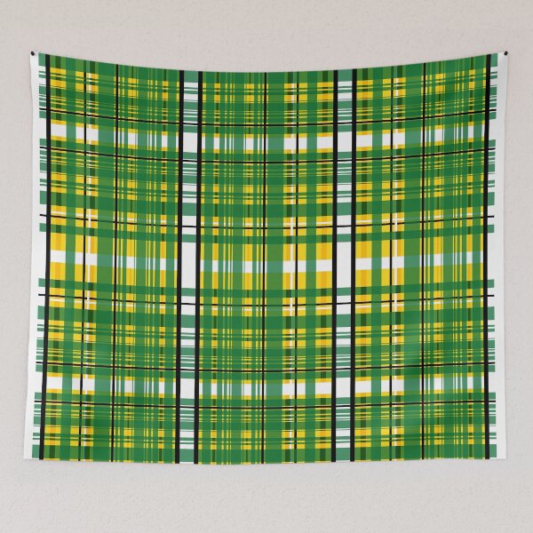 Item preview, Shamrock Tartan Green and Gold  designed and sold by Sharon Schwalbe.