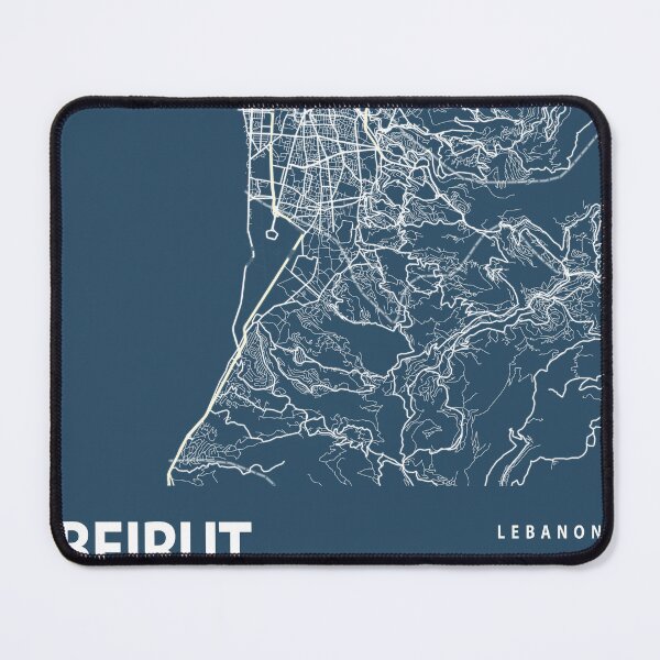 Item preview, Beirut Blueprint City Map designed and sold by Peek-Designs.