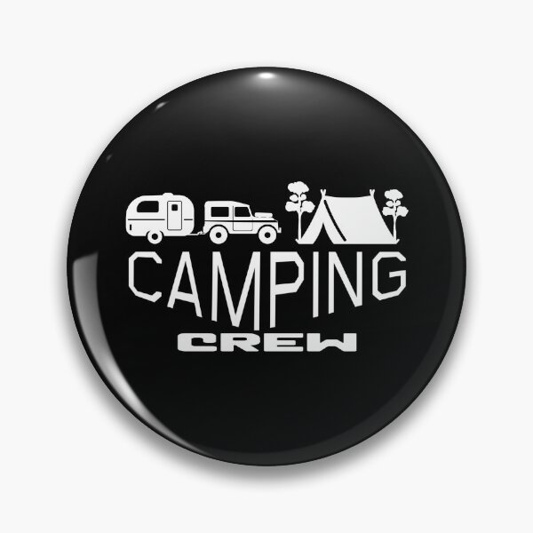 Item preview, Camping Crew Retro Groovy Typographic Dark Design designed and sold by Raise2Shine.