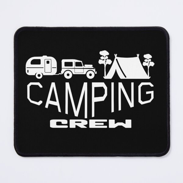 Item preview, Camping Crew Retro Groovy Typographic Dark Design designed and sold by Raise2Shine.