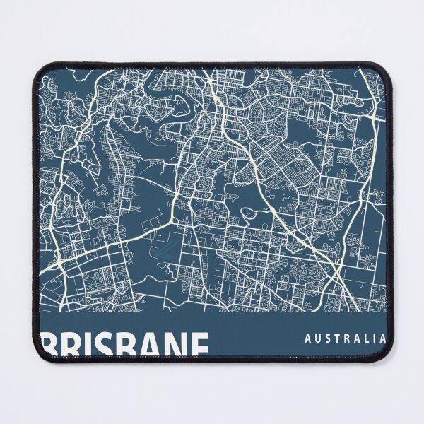 Item preview, Brisbane Blueprint City Map designed and sold by Peek-Designs.