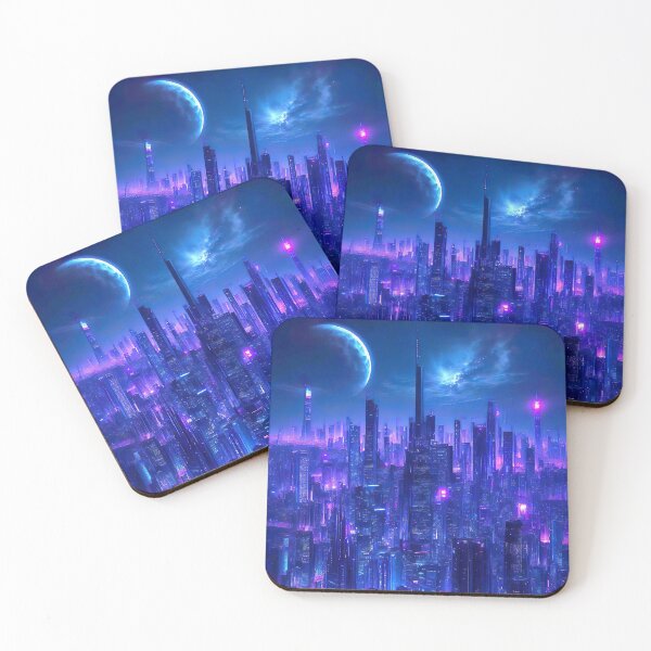 Item preview, Cyberpunk Cityscape designed and sold by Seviin10.