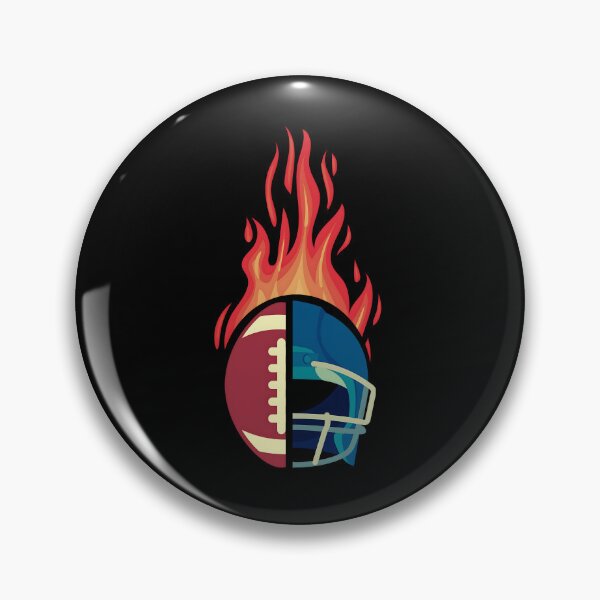 Artikelvorschau, Lustiger Vatertag American Football Helm Flaming Dad Sport entworfen und verkauft von MotivaChic.