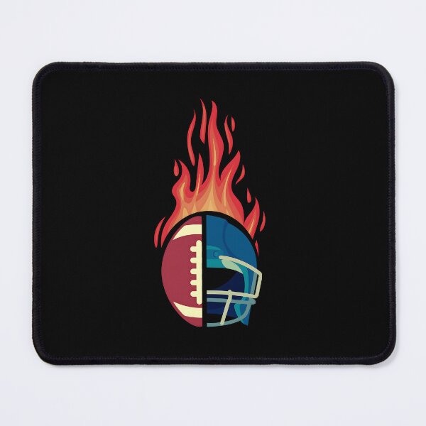 Item preview,  Funny fathers day American Football helmet Flaming dad Sports  designed and sold by MotivaChic.