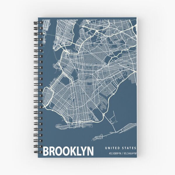 Item preview, Brooklyn Blueprint City Map designed and sold by Peek-Designs.