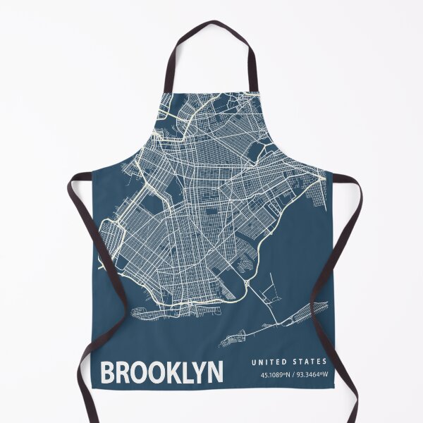 Item preview, Brooklyn Blueprint City Map designed and sold by Peek-Designs.