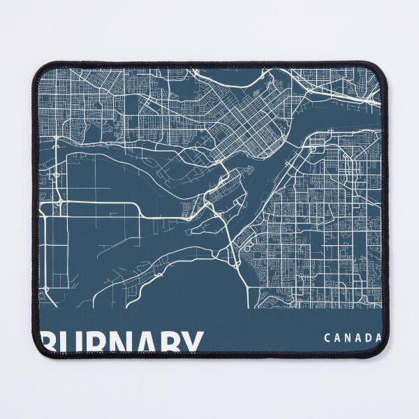 Item preview, Burnaby Blueprint City Map designed and sold by Peek-Designs.
