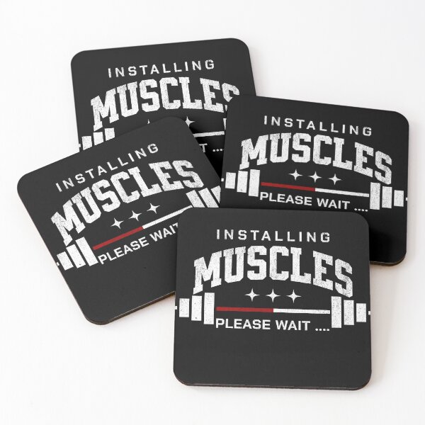 Item preview, Installing Muscles please wait gym workout designed and sold by LayersDesign.